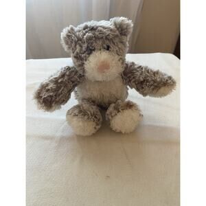 Demdaco Teddy Bear Giving Collection Brown Plush Stuffed Animal Toy Pink Nose